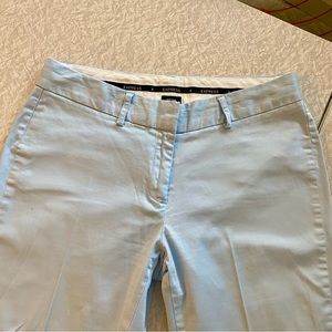 Express Cropped Editor Pant Size 8 Light Blue